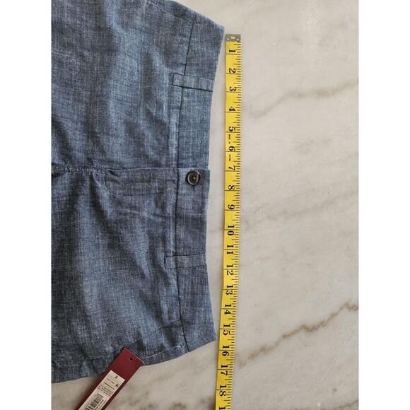 Merona Shorts Size 2 Blue Denim Lightweight Chino Pockets Women 3” Inseam - Picture 6 of 7